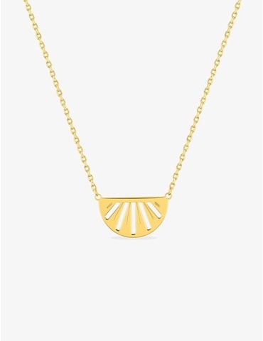 Collier demi-rond plaqué or