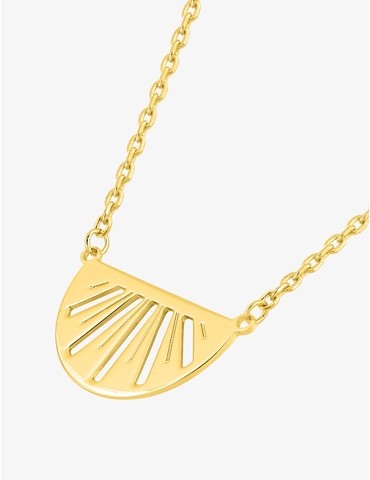 Collier demi-rond plaqué or
