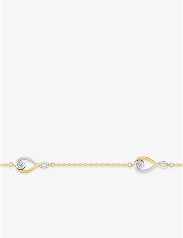 Bracelet plaqué or oxydes...