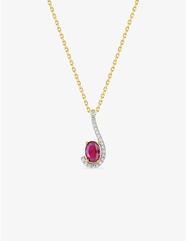 Collier virgule plaqué or...