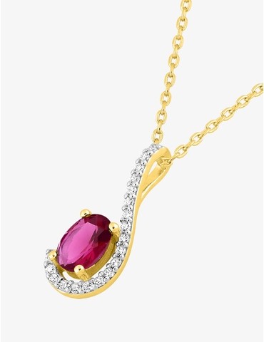 Collier virgule plaqué or...