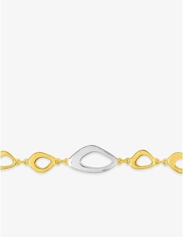 Bracelet plaqué or rhodium...