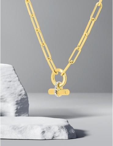 Collier bâtonnet Plaqué or...