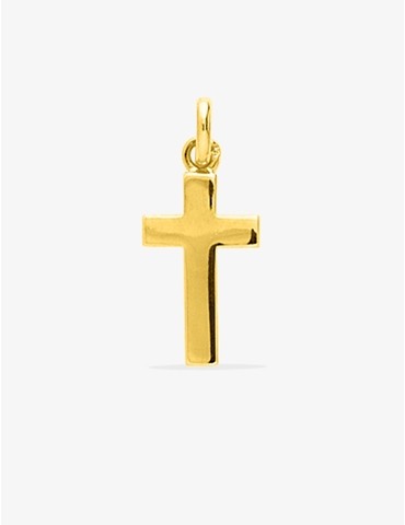 Pendentif croix plaqué or