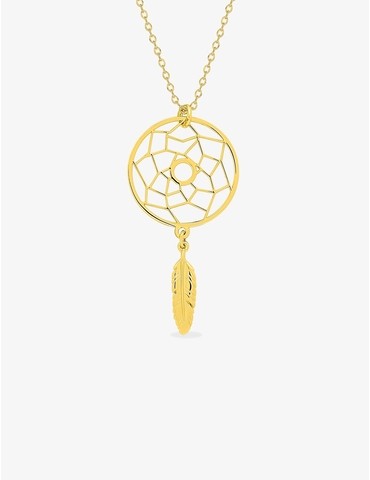 Collier en plaqué or motif...