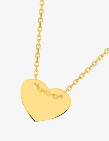 Collier motif cœur en...