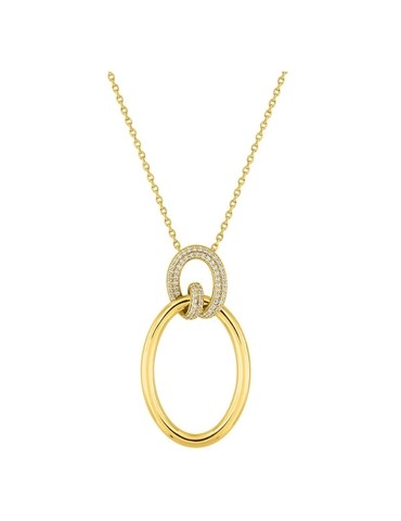 Collier en plaqué or avec...