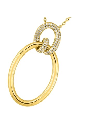 Collier en plaqué or avec...
