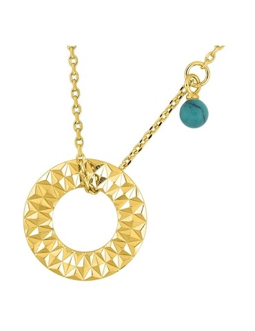 Collier en plaqué or avec...