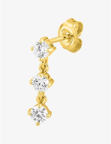Boucle d'oreille pendante à...