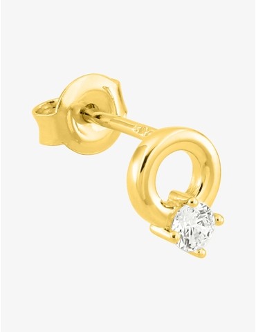 Boucle d'oreille clou à...