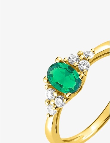 Bague en plaqué or avec...
