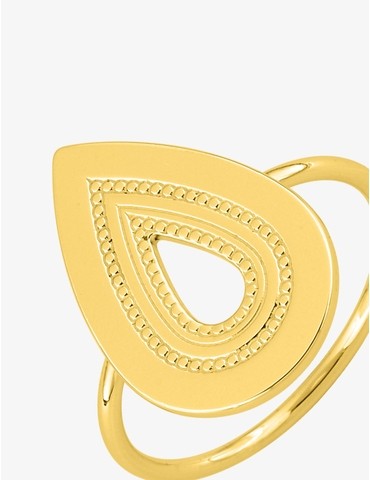 Bague goute en plaqué or
