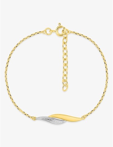 Bracelet en plaqué or avec...