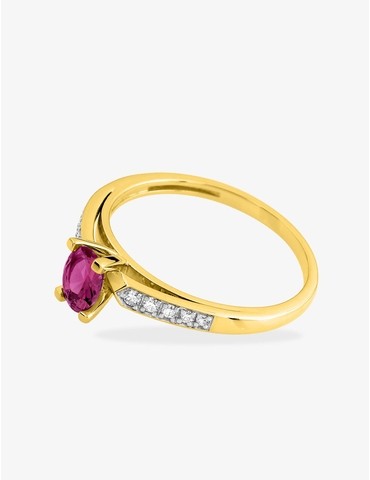 Bague en plaqué or avec...
