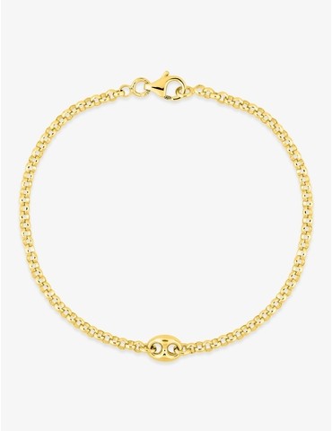 Bracelet en plaqué or...