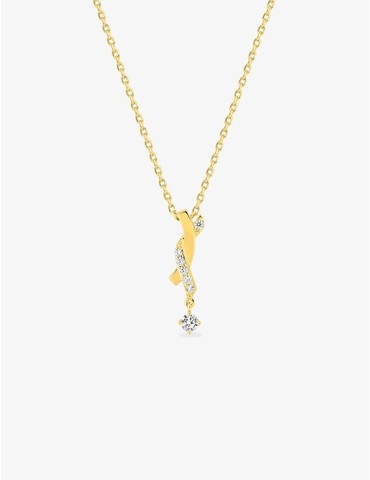Collier plaqué or pendentif...