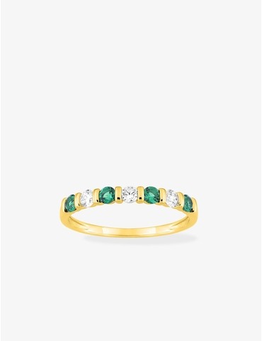 Bague plaquée or avec...