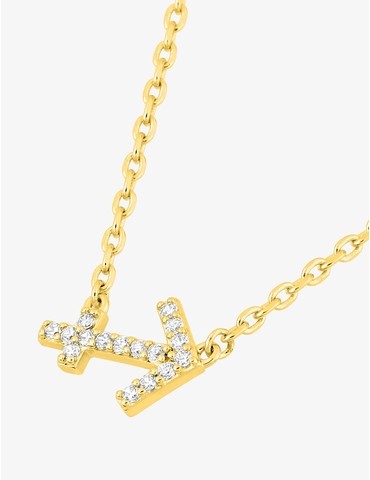 Collier plaqué or jaune,...