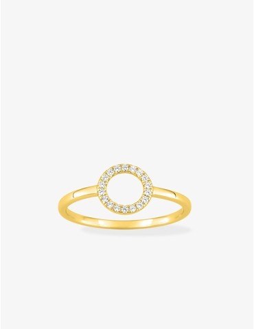 Bague en plaqué or et...