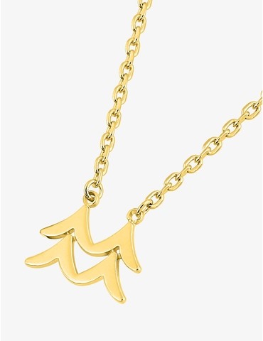 Collier zodiaque Verseau en...