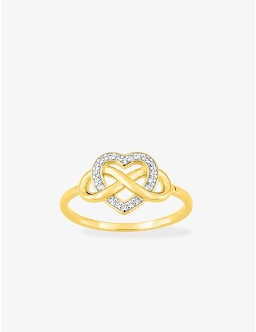 Bague en plaqué or rhodium...