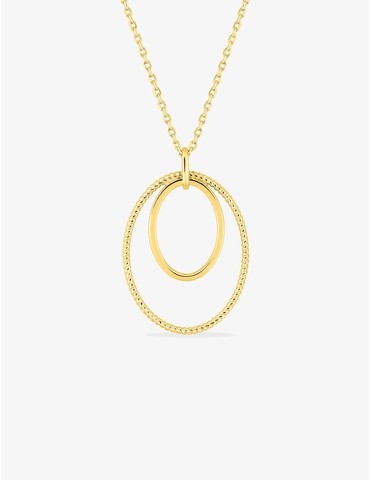Collier en plaqué or avec...