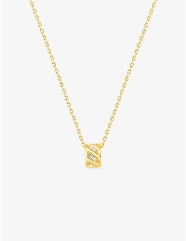 Collier en plaqué or avec...
