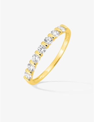 Bague en plaqué or avec...