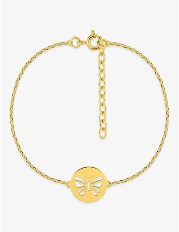 Bracelet chaine en plaqué...
