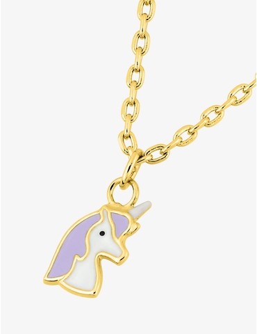 Collier motif licorne en...