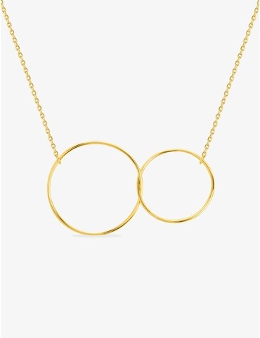 Collier en plaqué or,...