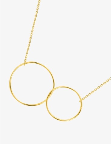 Collier en plaqué or,...