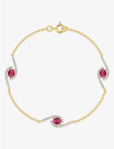 Bracelet en plaqué or,...