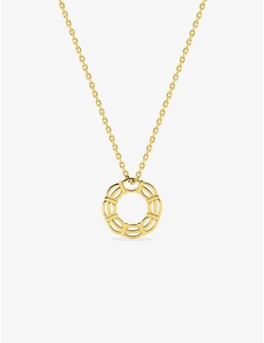 Collier plaqué or motif...