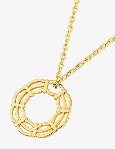 Collier plaqué or motif...