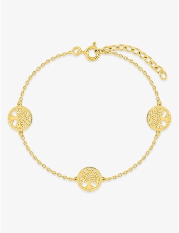 Bracelet acier doré avec...