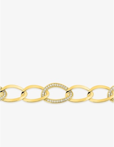 Bracelet plaqué or en...