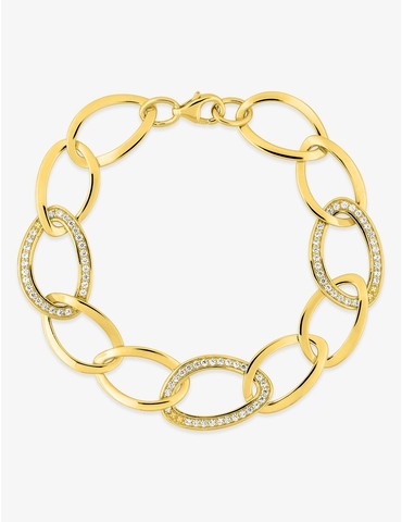 Bracelet plaqué or en...