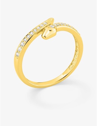 Bague plaqué or forme...