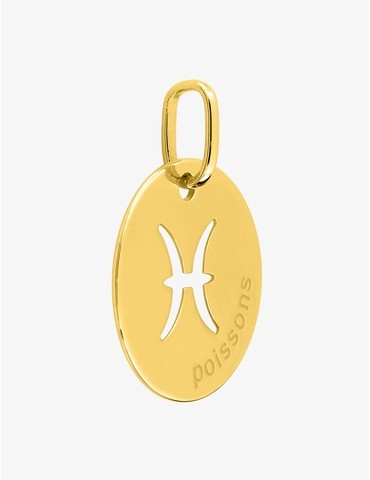 Pendentif plaqué or signe...