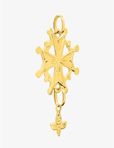 Pendentif plaqué or croix...