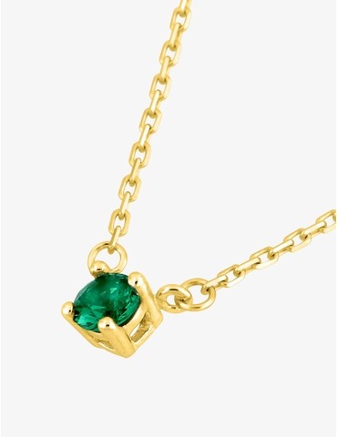 Collier plaqué or et oxyde...