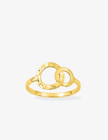 Bague plaqué or jaune deux...