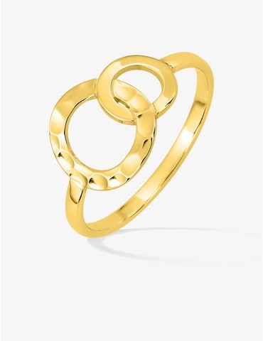 Bague plaqué or jaune deux...