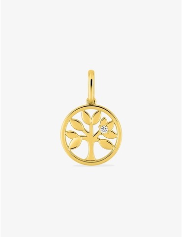Pendentif plaqué or arbre...