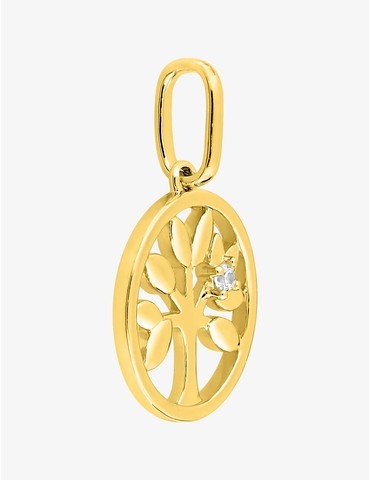 Pendentif plaqué or arbre...