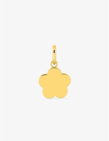Pendentif plaqué or fleur...