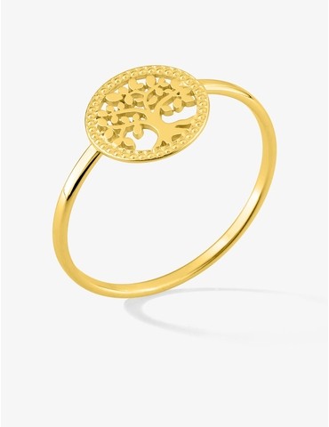 Bague plaqué or jeton...