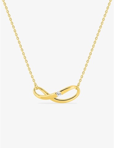 Collier plaqué or signe...